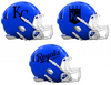 Kansas City Royals Custom Concept Royal Blue Mini Riddell Speed Football Helmet - SportsJewelryProShop