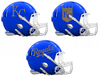 Kansas City Royals Custom Concept Royal Blue Mini Riddell Speed Football Helmet - SportsJewelryProShop