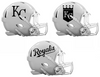 Kansas City Royals Custom Concept White Mini Riddell Speed Football Helmet - SportsJewelryProShop