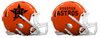 Houston Astros Custom Concept Orange Mini Riddell Speed Football Helmet - SportsJewelryProShop