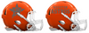 Houston Astros Custom Concept Orange Mini Riddell Speed Football Helmet - SportsJewelryProShop
