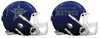 Houston Astros Custom Concept Navy Blue Mini Riddell Speed Football Helmet - SportsJewelryProShop