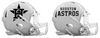 Houston Astros Custom Concept White Mini Riddell Speed Football Helmet - SportsJewelryProShop
