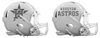 Houston Astros Custom Concept White Mini Riddell Speed Football Helmet - SportsJewelryProShop
