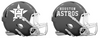 Houston Astros Custom Concept Gray Mini Riddell Speed Football Helmet - SportsJewelryProShop