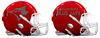 Toronto Blue Jays Custom Concept Red Mini Riddell Speed Football Helmet - SportsJewelryProShop