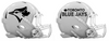 Toronto Blue Jays Custom Concept White Mini Riddell Speed Football Helmet - SportsJewelryProShop