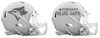 Toronto Blue Jays Custom Concept White Mini Riddell Speed Football Helmet - SportsJewelryProShop