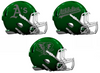 Oakland Athletics Custom Concept Green Mini Riddell Speed Football Helmet - SportsJewelryProShop