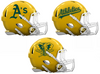 Oakland Athletics Custom Concept Yellow Mini Riddell Speed Football Helmet - SportsJewelryProShop