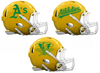 Oakland Athletics Custom Concept Yellow Mini Riddell Speed Football Helmet - SportsJewelryProShop