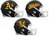 Oakland Athletics Custom Concept Black Mini Riddell Speed Football Helmet - SportsJewelryProShop