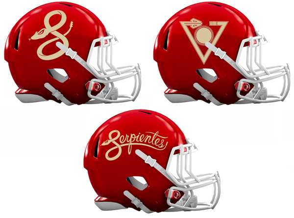 Arizona Diamondbacks City Connect Custom Concept Red Mini Riddell Speed Football Helmet