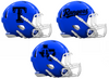 Texas Rangers Custom Concept Royal Blue Mini Riddell Speed Football Helmet - SportsJewelryProShop