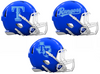 Texas Rangers Custom Concept Royal Blue Mini Riddell Speed Football Helmet - SportsJewelryProShop