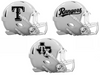 Texas Rangers Custom Concept White Mini Riddell Speed Football Helmet - SportsJewelryProShop