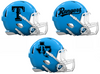 Texas Rangers Custom Concept Light Blue Mini Riddell Speed Football Helmet - SportsJewelryProShop