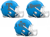 Texas Rangers Custom Concept Light Blue Mini Riddell Speed Football Helmet - SportsJewelryProShop