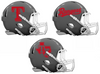 Texas Rangers Custom Concept Gray Mini Riddell Speed Football Helmet - SportsJewelryProShop
