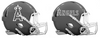 Los Angeles Angels Custom Concept Gray Mini Riddell Speed Football Helmet - SportsJewelryProShop