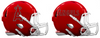 Los Angeles Angels Custom Concept Red Mini Riddell Speed Football Helmet - SportsJewelryProShop