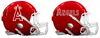 Los Angeles Angels Custom Concept Red Mini Riddell Speed Football Helmet - SportsJewelryProShop