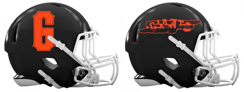San Francisco Giants City Connect Custom Concept Black Mini Riddell Speed Football Helmet - SportsJewelryProShop