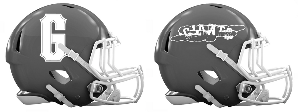 San Francisco Giants City Connect Custom Concept Gray Mini Riddell Speed Football Helmet - SportsJewelryProShop