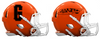 San Francisco Giants City Connect Custom Concept Orange Mini Riddell Speed Football Helmet - SportsJewelryProShop