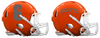 San Francisco Giants City Connect Custom Concept Orange Mini Riddell Speed Football Helmet - SportsJewelryProShop