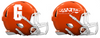 San Francisco Giants City Connect Custom Concept Orange Mini Riddell Speed Football Helmet - SportsJewelryProShop