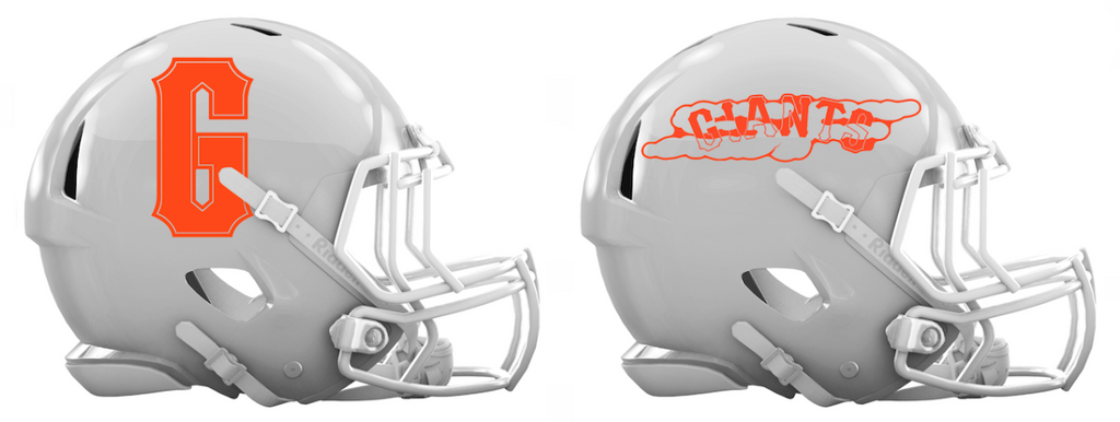 San Francisco Giants City Connect Custom Concept White Mini Riddell Speed Football Helmet - SportsJewelryProShop