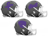 San Francisco Giants City Connect Custom Concept Gray Mini Riddell Speed Football Helmet - SportsJewelryProShop