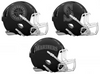 Seattle Mariners Custom Concept Black Mini Riddell Speed Football Helmet - SportsJewelryProShop