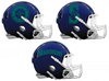 Seattle Mariners Custom Concept Navy Blue Mini Riddell Speed Football Helmet - SportsJewelryProShop