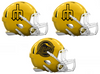 Seattle Mariners City Connect Custom Concept Yellow Mini Riddell Speed Football Helmet - SportsJewelryProShop