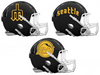 Seattle Mariners City Connect Custom Concept Black Mini Riddell Speed Football Helmet - SportsJewelryProShop