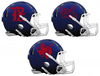 Texas Rangers City Connect Custom Concept Navy Blue Mini Riddell Speed Football Helmet - SportsJewelryProShop