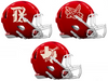 Texas Rangers City Connect Custom Concept Red Mini Riddell Speed Football Helmet - SportsJewelryProShop