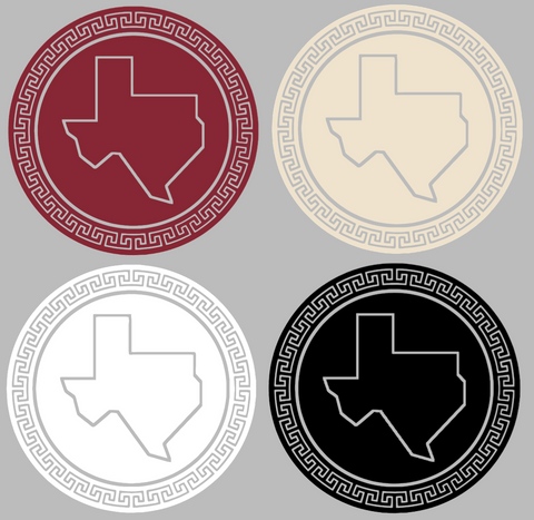 Texas Rangers City Connect 2.0 Circle Logo Premium DieCut Vinyl Decal PICK COLOR & SIZE