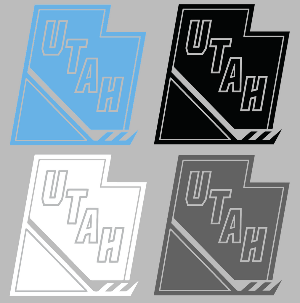 Utah Mammoth Alternate State Logo Premium DieCut Vinyl Decal PICK COLOR & SIZE