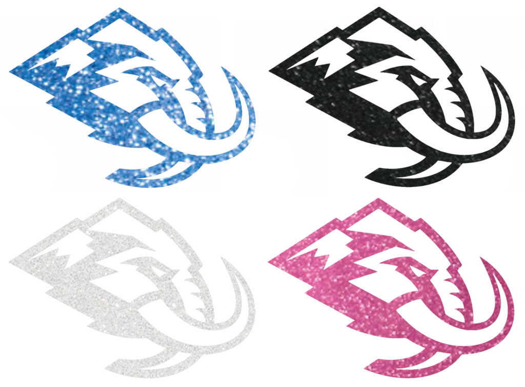 Utah Mammoth Metallic Sparkle Team Logo Premium DieCut Vinyl Decal PICK COLOR & SIZE