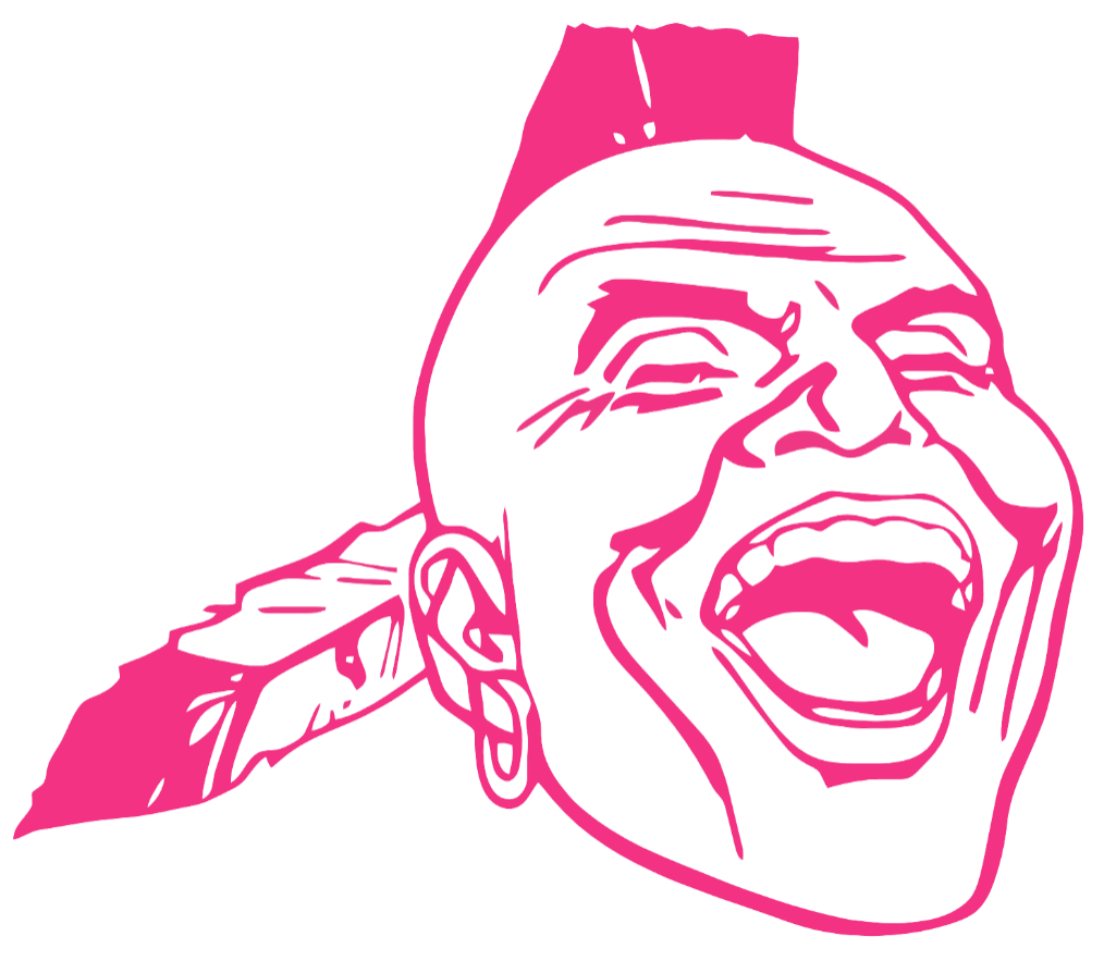 Atlanta Braves Hot Pink Retro Throwback Logo Premium DieCut Vinyl Decal PICK SIZE