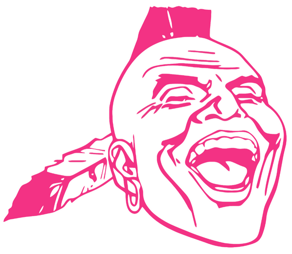 Atlanta Braves Hot Pink Retro Throwback Logo Premium DieCut Vinyl Decal PICK SIZE