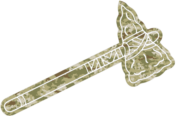 Atlanta Braves Salute to Service Tomahawk Logo Camouflage Camo Vinyl Decal PICK SIZE