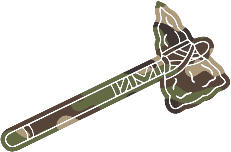 Atlanta Braves Woodland Camo Camouflage Tomahawk Logo Premium DieCut Vinyl Decal PICK SIZE