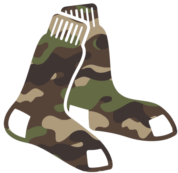 Boston Red Sox Woodland Camo Camouflage Team Logo Premium DieCut Vinyl Decal PICK SIZE