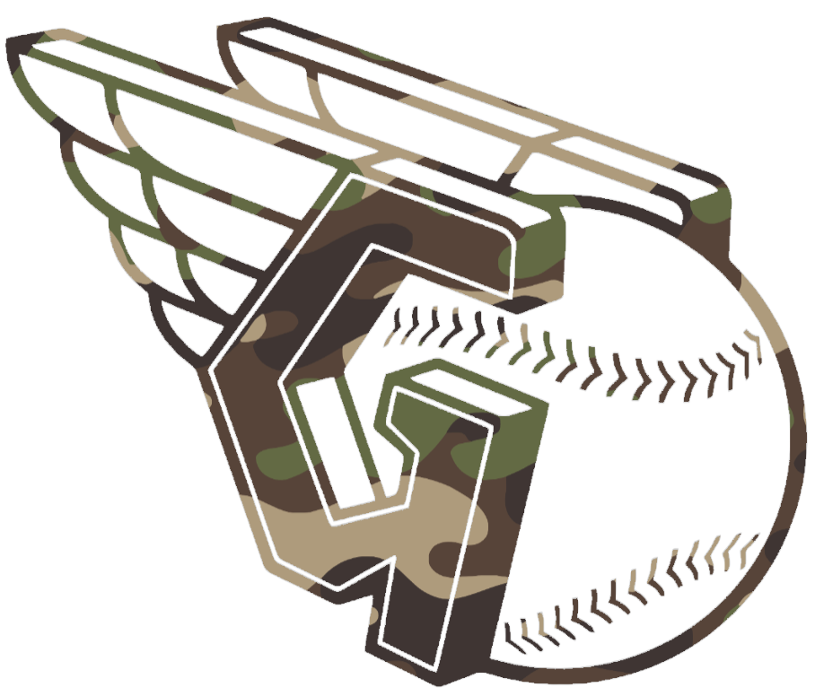 Cleveland Guardians Woodland Camo Camouflage Team Logo Premium DieCut Vinyl Decal PICK SIZE