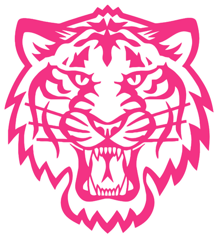 Detroit Tigers Hot Pink City Connect Team Logo Premium DieCut Vinyl Decal PICK SIZE