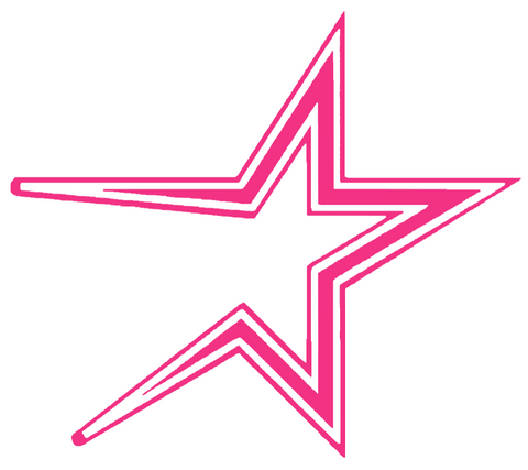 Houston Astros Hot Pink Retro Throwback 1990s Logo Premium DieCut Vinyl Decal PICK SIZE